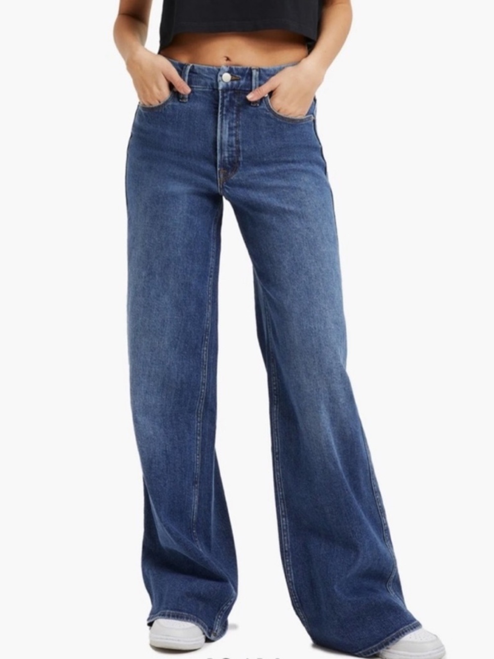NWT size 15 Good American Wide-Loose Leg High-Rise Good Skate